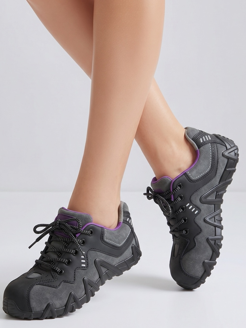 Terra Women's Black Work Shoes Size 7 Safety Toe Puncture‎ Resistant